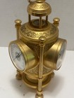 Brass Meteorological Clock Compass Nautical Lantern Style Weather Station Frmt