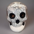 Handmade Mexican Folk Art Sugar Skull Day Of The Dead Halloween Decor Clay