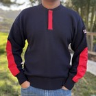 Fila Wool Sweater Mens L Italy Bjorn Borg Tennis Elbow Patches Vtg 80s Pullover