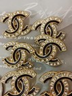 Lot Of 6 22mm Designer Button Chanel Button Replacement Gold Tone 
