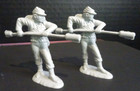Marx American Civil War 11 Figures 4 Poses Infantry Cannon Ramrod Grey 54mm