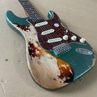 Vintage Relic St Electric Guitar Sss Pickup Tremolo Bridge Alder Body Maple Neck