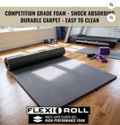 Dollamur Flexi-roll 5  X 10  Folding Foam Equipment Mat  Charcoal Gray