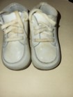 Vintage Stride Rite Keepsake Toddler Baby White Lace Up Shoes 2