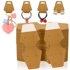 500 Pcs Necklace Display Cards - Adhesive Jewelry Packaging   Holder For Bracele