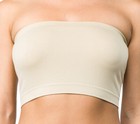 Seamless Tube Top Layering Bandeau Stretchable Spandex Bra Reg And Plus Sizes