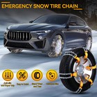 6pcs Steel Wheel Tire Snow Chains Car Truck Suv Anti-skid Emergency Traction Atv