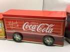 Coca Cola Three Compartments Tin Delivery Truck Tractor Trailer Working Wheel H2