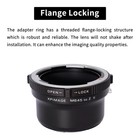 Xpimage Lens Mount Adapter For Mamiya 645 Lens To Nikon Z Red Cinema Camera