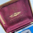 Vtg 40s 50s Gillette Gold Aristocrat Safety Razor   Case   Blades Made In Usa