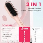 Hair Straightener Brush With Cool Air  Anti-scald Comb  Fast Heating Travel