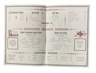 Vintage 1950s Zehnder s 100th Anniversary Restaurant Menu Frankenmuth Michigan