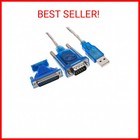 Axgear New Usb 2 0 To Rs232 Com Port 9 Pin Serial Db25 Db9 Adapter Cable Convert