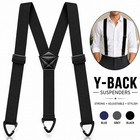 Suspenders Braces Men Women Y-shape Back Clip-on Elastic Adjustable Trousers New