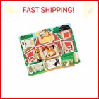 Melissa   Doug Hide And Seek Farm Wooden Activity Board With Barnyard Animal Mag