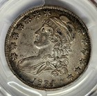 1834 Capped Bust Half 50c Pcgs Xf45  large Date  Small Letters  Excellent Detail
