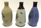 Wwii Imperial Japanese Army China War Commemorative Sake Bottles Set Of 3
