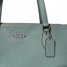 Coach Gallery Tote Bag In A Faded Blue Crossgrain Leather
