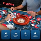11    Roulette Wheel Set With 47 2   23 6    Table Layout Felt
