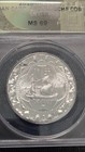 2015 Token D  Carr 1622 Silver Atocha Cob Ms 69 Anacs Top Pop Signed 