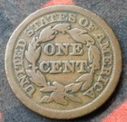 1848 Braided Hair Large Cent  Usa 1c Coin  United States Of America Large Penny