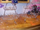 2 Tier Metal Cupcake Stand Holder Tower Party Dessert Carrier 12 - Lot Of 2 