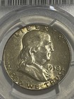 1958 Franklin Half Dollar Pcgs Au55 Silver Uncirculated Obverse Reverse Toning 