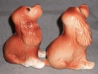Pair 1950s-60s Royal Copley Puppy Figurines Made In Usa  1