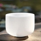 Hye-eun 12inch D Note Frosted Large Crystal Singing Bowl 432hz Navel Chakra     