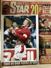 David Beckham Signed 10x8 2002 World Cup England Manchester United Daily Star   