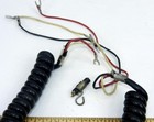 Vintage 3 Wire Telephone Phone Coiled Cord Handset Curly   