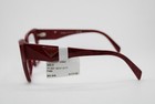 New Prada Vpr 09z 15d-1o1 Black Red Marble Authentic Eyeglasses 51-17