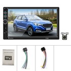 7  2 Din Car Stereo Radio Bluetooth Touch Screen Mirror Link Mp5 Player  camera