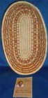 Rwanda Partners Baskets Large Oval Bowl 11 5 x7 5 x3 5  Orange Cream New