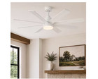 Home Decorators Celene 62  Indoor Outdoor White Dc Ceiling Fan Led Light Remote
