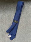 Vintage Greyhound Lines Bus Driver Uniform Tie Navy Blue Usa Made