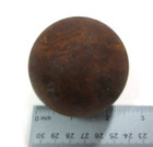Antique 2 5  Iron Cannon Ball Civil War Era   2lb4oz