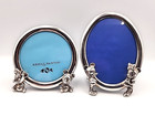 Pair Reed   Barton Disney Baby Mickey   Minnie Picture Frames  1984 Silver Plate