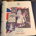 Rare The Queens Golden Jubilee Collection Coin   Stamp Covers X 10 Binder 