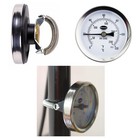 Brannan Clip On Pipe Clamp Hvac Thermometer - 63mm  Stainless Steel