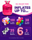 Helium Tank Balloons Greatwhip 22l Inflate Up To 100 X 9  Latex Balloon Pump Kit
