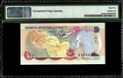 Bermuda 50 Dollars 2000 P-54a Unc Pmg Gem 65 Epq Low Serial     2 Day Shipping 
