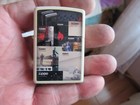 Nos Zippo Cigarette Lighter  white Gloss Case  catalog Covers  dated E 18