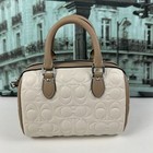 Coach Cy744 Mini Rowan Crossbody Bag In Blocked Signature Leather In Chalk