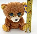 Rare Ty Beanie Boo - Honey The Brown Bear With Solid Eyes- Retired 6    Euc W  Tag