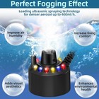Mist Maker Mini Pond Fog Machine 12 Led Indoor Water Fountain Mister Fogger With