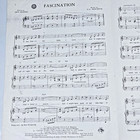 Fascination Sheet Music Piano Vocals Lyrics Guitar 1954 Dick Jacobs Vintage