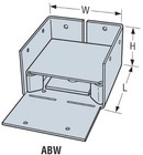 Simpson Strong-tie 6  X 6  Abw Wood Post Galv Steel Support Base Abw66z  10pk