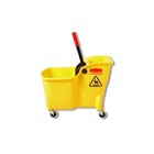 Rubbermaid Tandem 31 Qt Wringer Bucket Yellow 1887304