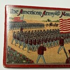 Vtg 1909 Army Navy Needle Book Military Soldiers Ships Sewing U s  Flag Germany